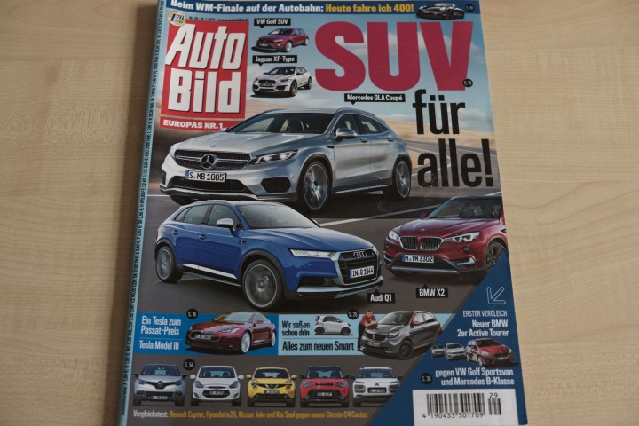 Deckblatt Auto Bild (29/2014)